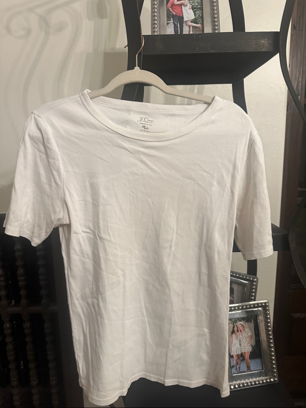 J. Crew White Short Sleeve Crewneck Tee